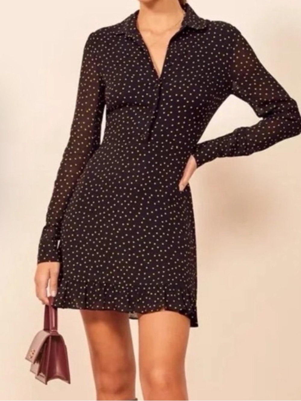 BNWT REFORMATION MONTI POLKA-DOT DRESS